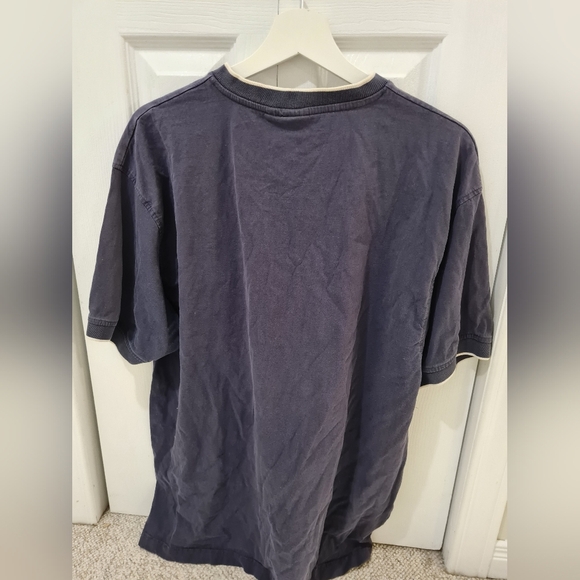Vintage Foot Locker Mens Navy Blue V Neck T-shirt - Picture 5 of 8